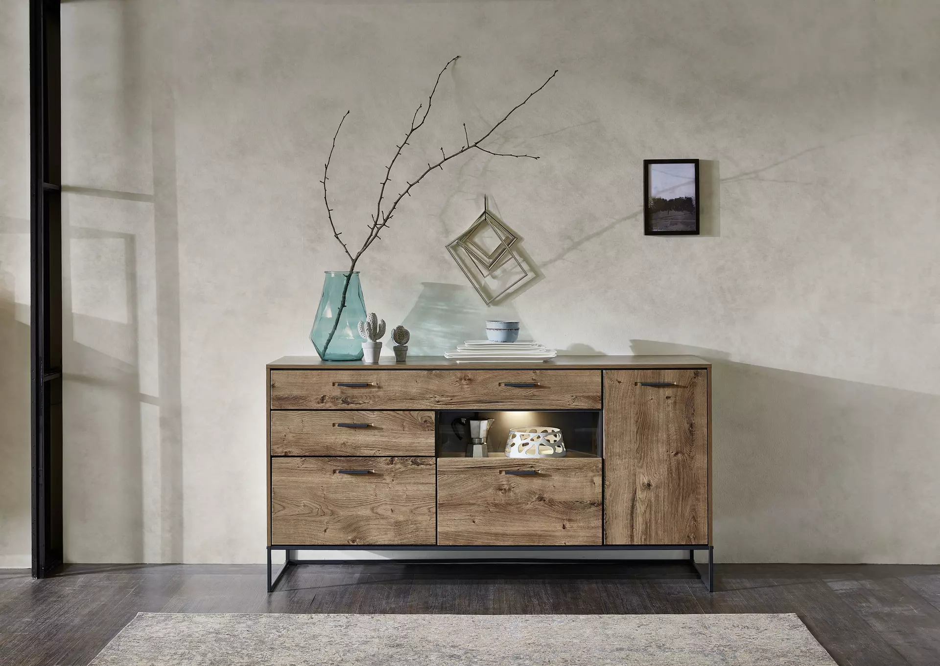 Sideboard SWEEP Vito Holzwerkstoff 48 x 91 x 175 cm