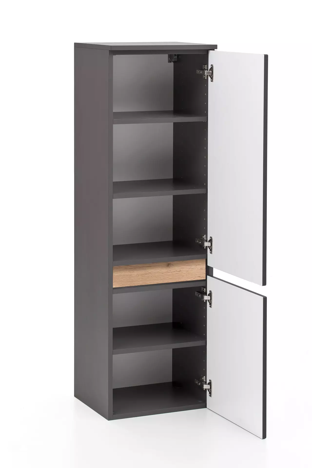 Midischrank ca. 40 x 130 x 35 cm grau | Möbel Inhofer