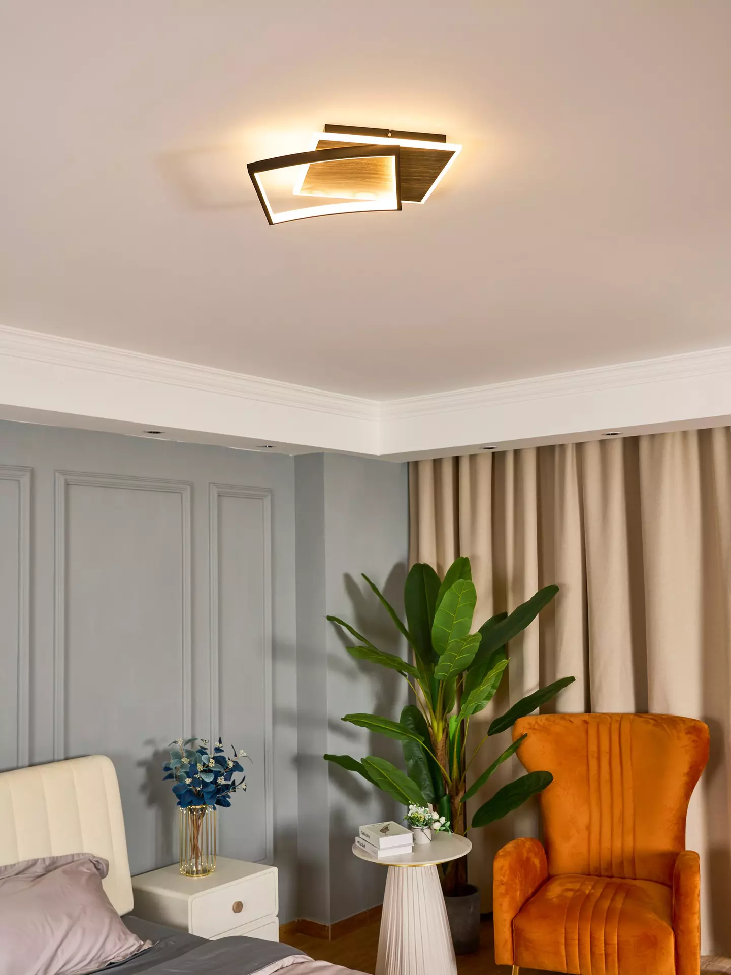 Deckenleuchte Ovest Eco-Light Metall 42 x 9 x 37 cm