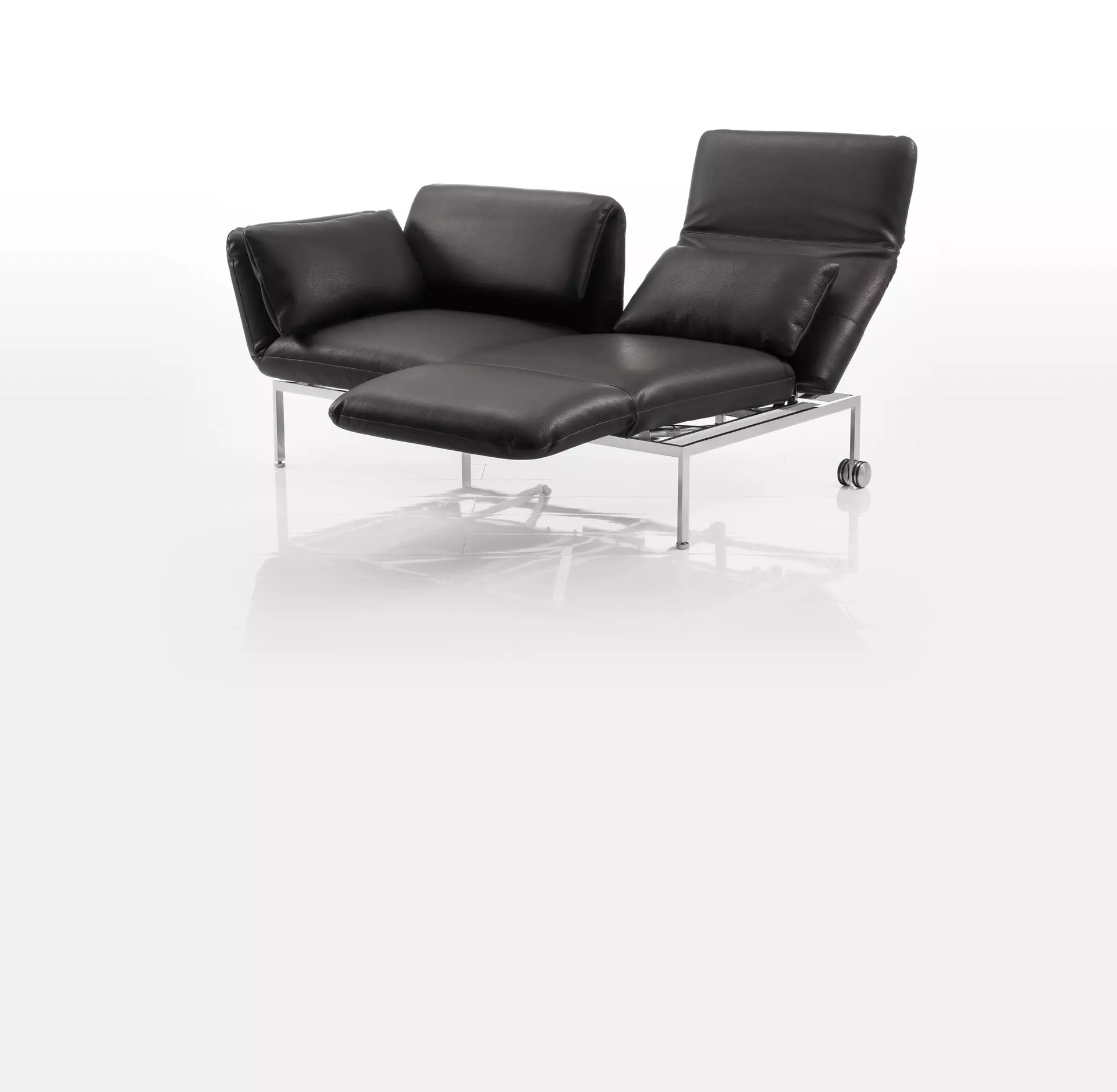 Sofa 2-Sitzer RORO MEDIUM Brühl Leder 90 x 79 x 184 cm