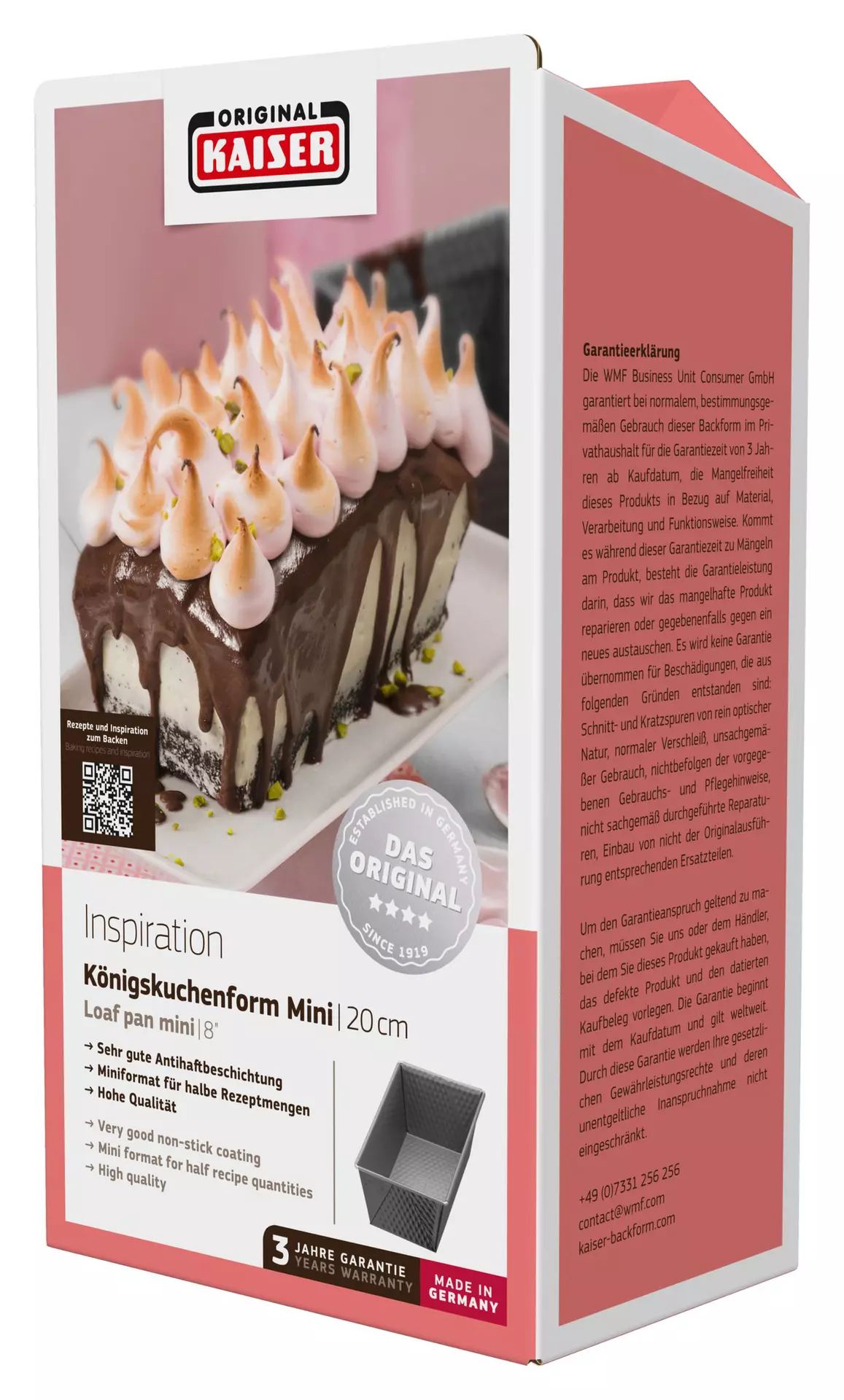 Kastenform KAISER INSPIRATION Kaiser Backformen Metall 