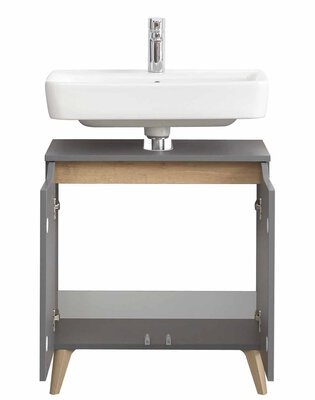 2. Bild von Waschbeckenunterschrank ca. 60 x 53 x 45 cm grau