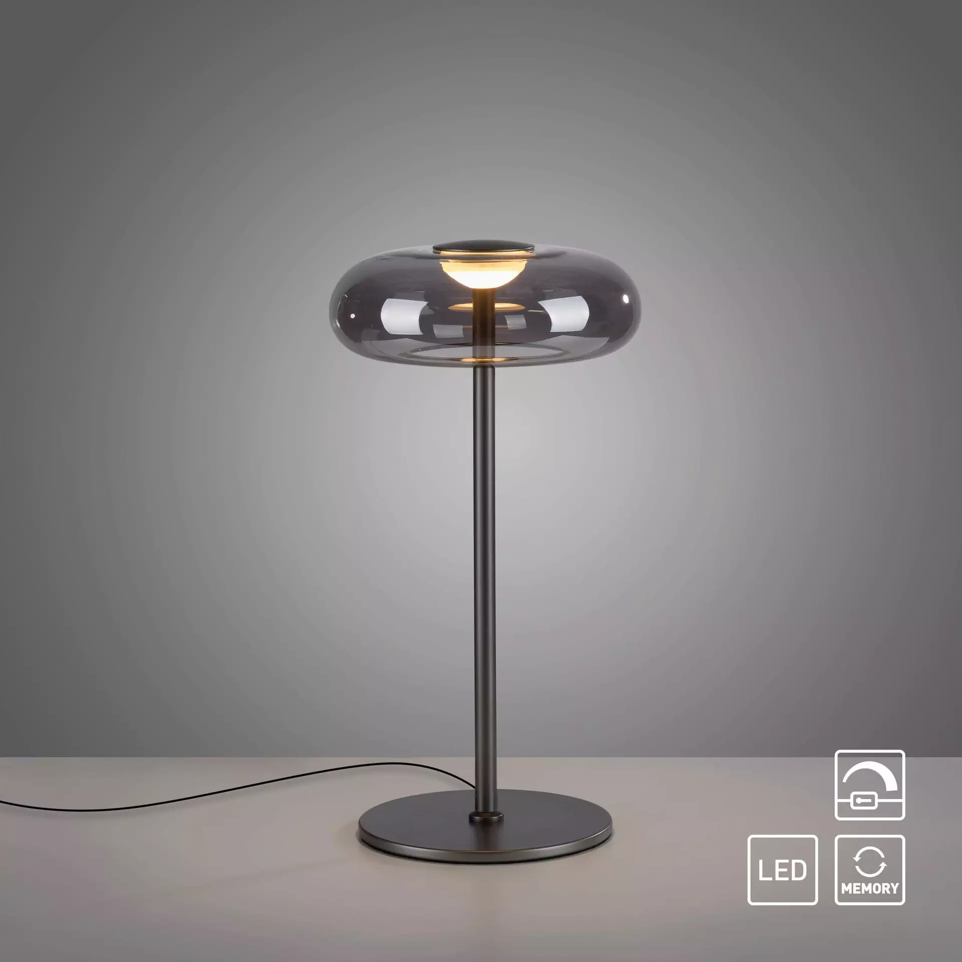 Tischleuchte SW POSH SCHÖNER WOHNEN-Kollektion Metall 22 x 45 x 22 cm