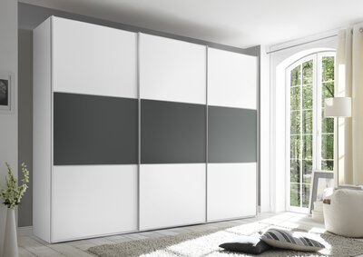 Bild von Schwebetürenschrank ca. 280 x 222 x 68 cm Staud Möbel weiß
