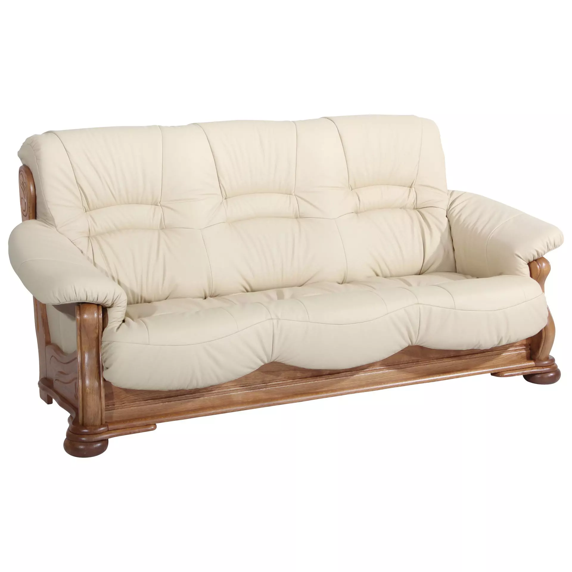 Sofa 3-Sitzer Tennessee Max Winzer Leder 95 x 95 x 205 cm