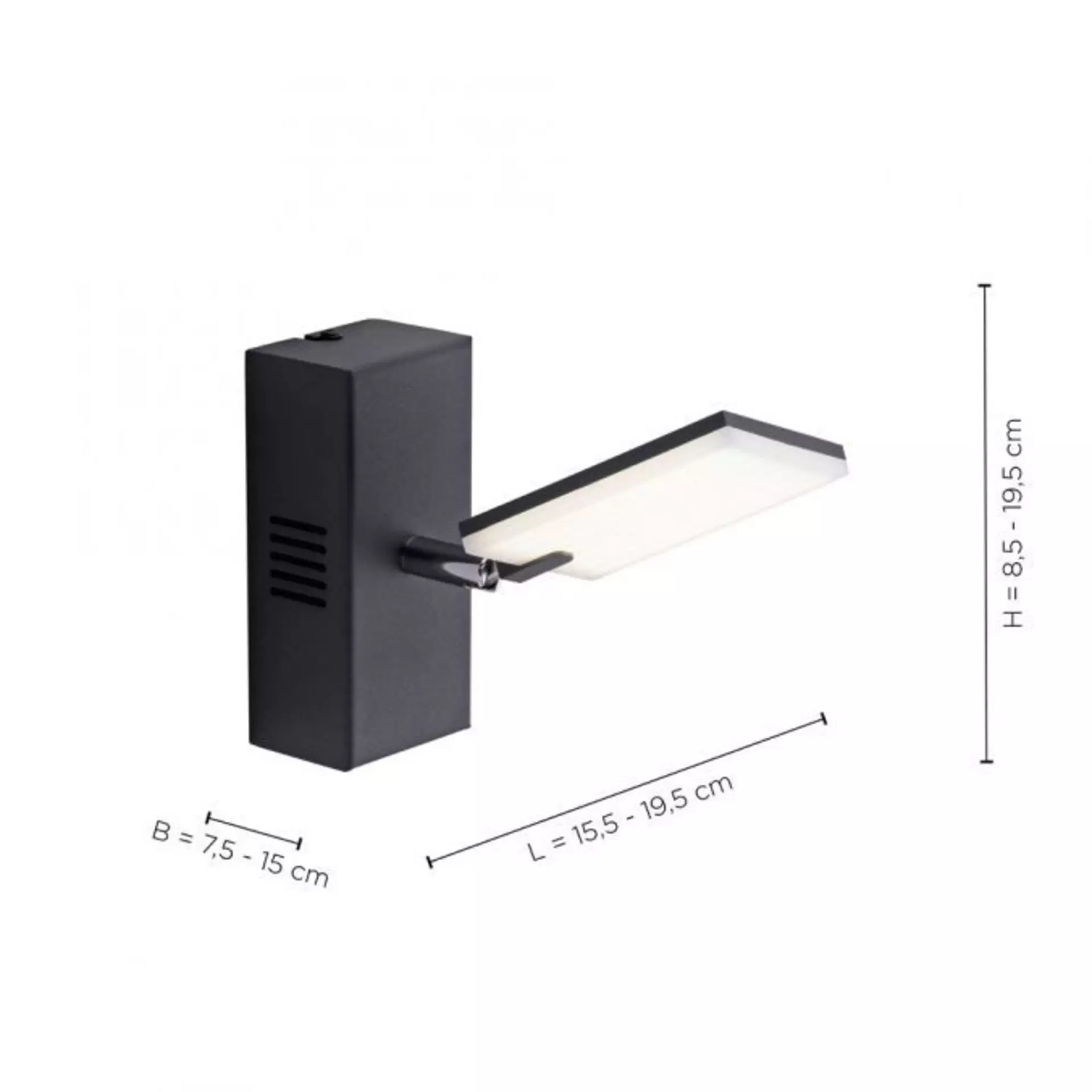 Strahler PURE Mira Paul Neuhaus Metall 15 x 19 x 19 cm