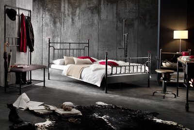 2. Bild von Bett ca. 212 x 115 x 150 cm Modular schwarz