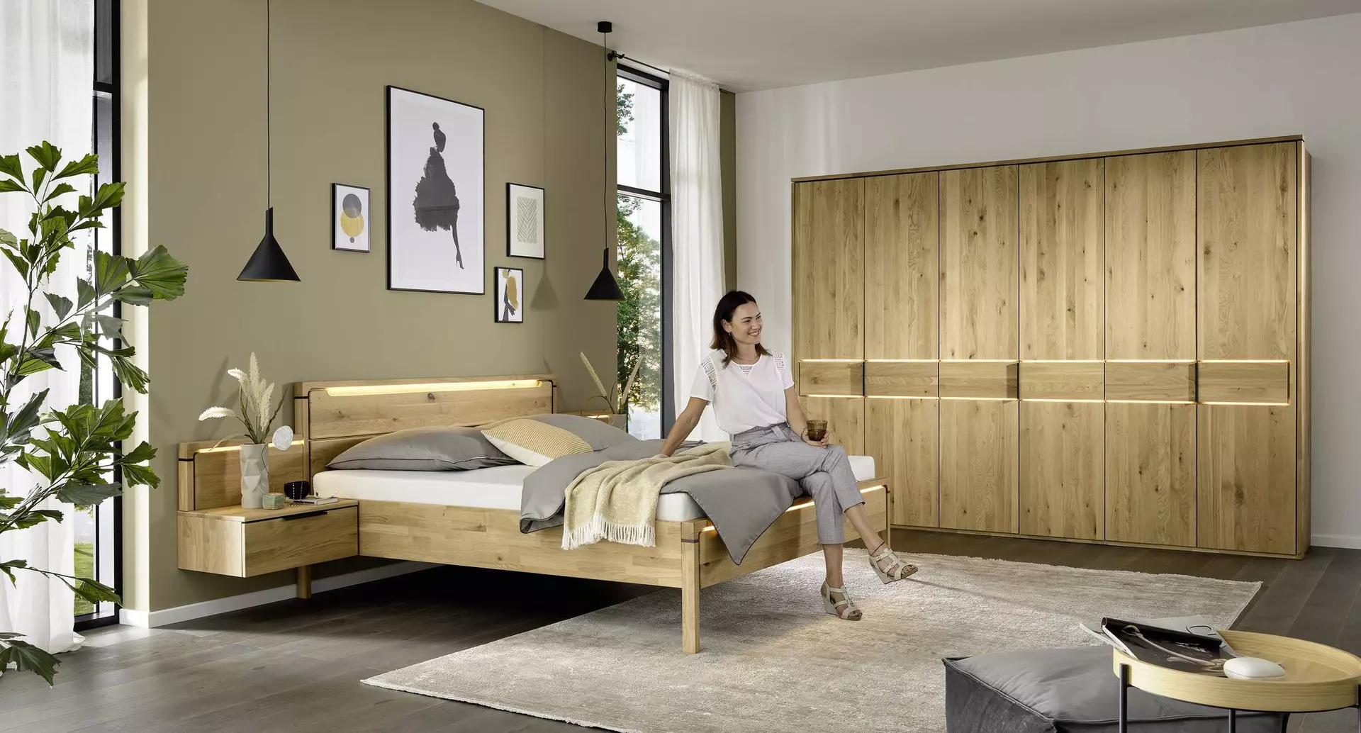 Schlafzimmer ANCONIA Musterring Holz 59 x 226 x 306 cm