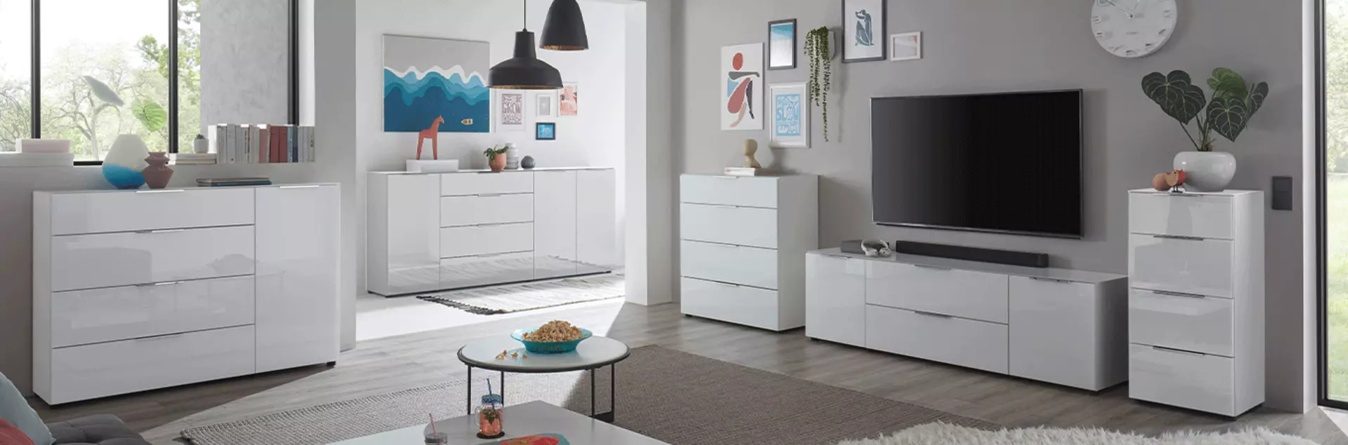 Stauraum im Wohnzimmer clever integrieren – stilvolle Lösungen mit System