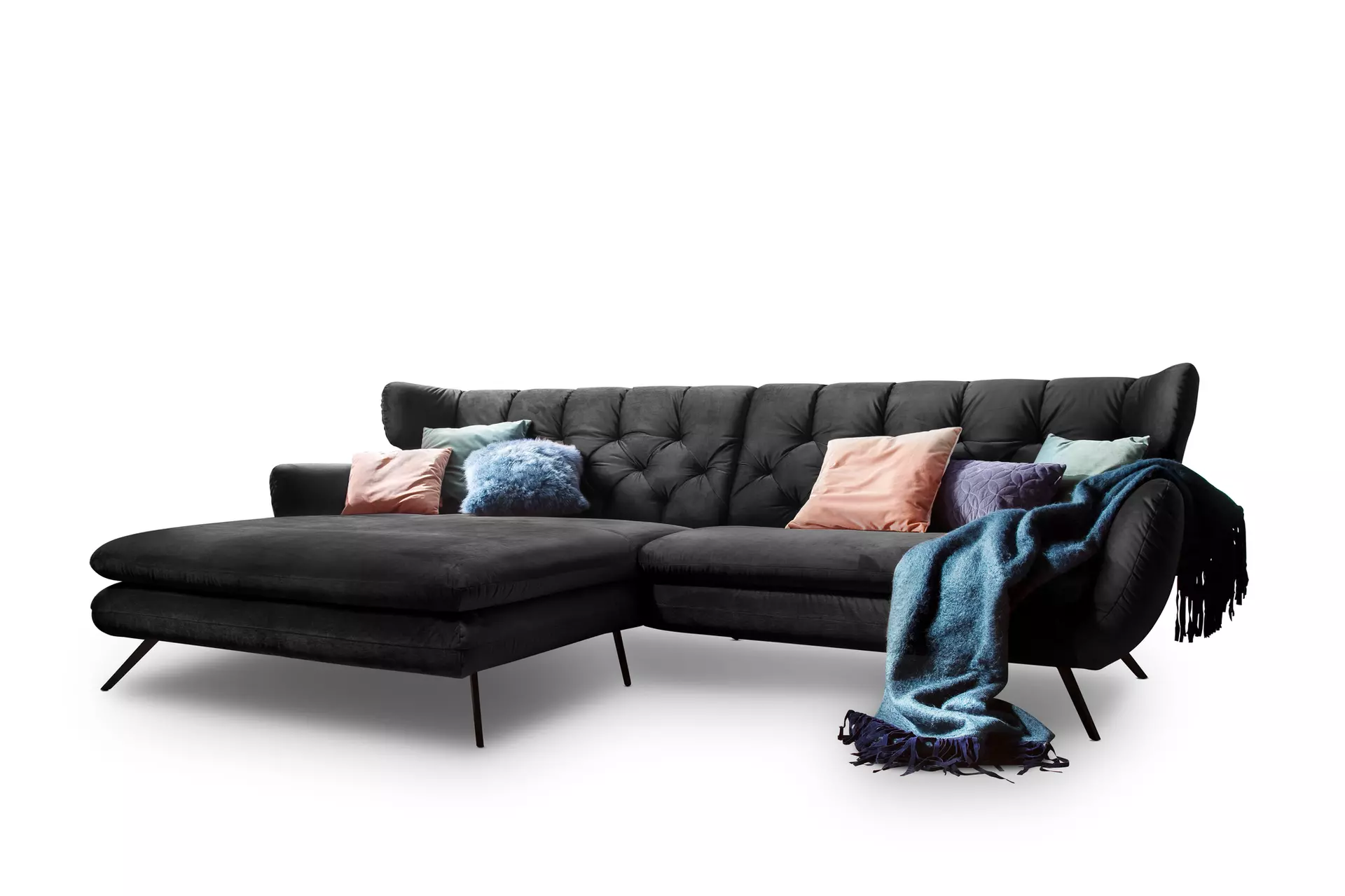 Ecksofa SARNIA LASCONDO Textil 175 x 94 x 300 cm