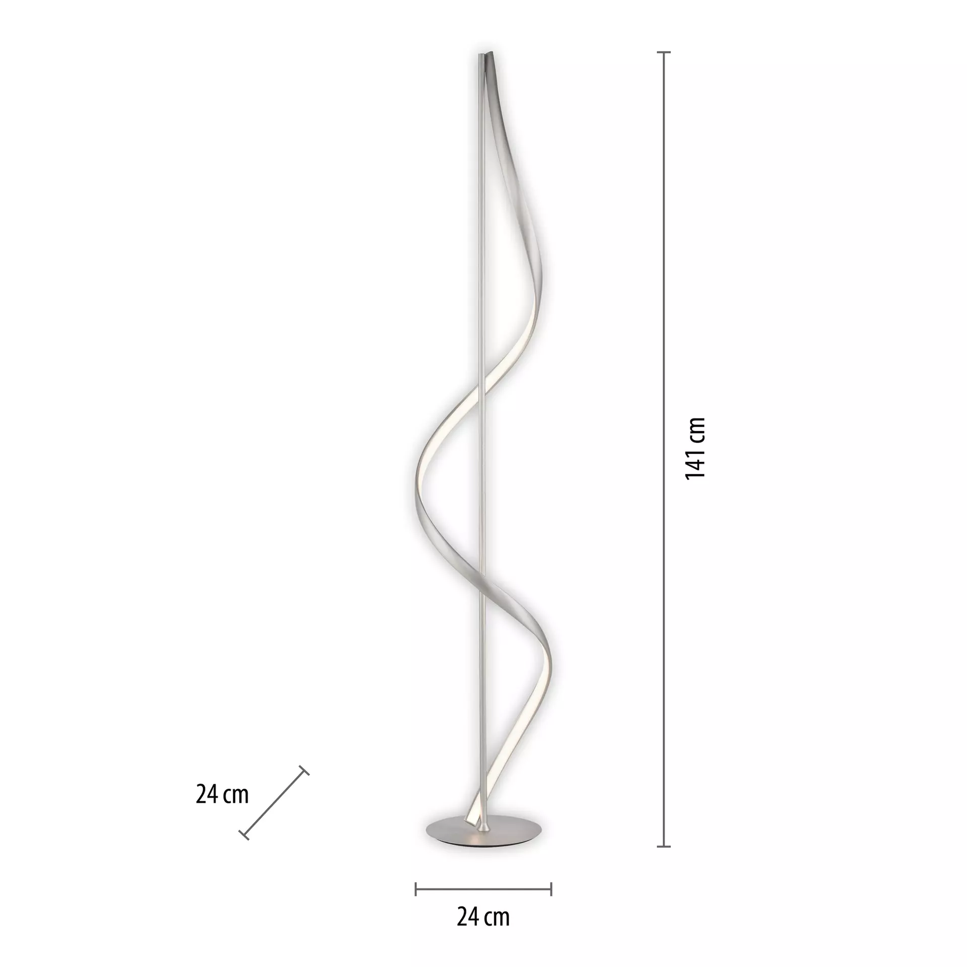 Stehleuchte Q-SWING Paul Neuhaus Metall 24 x 141 x 24 cm