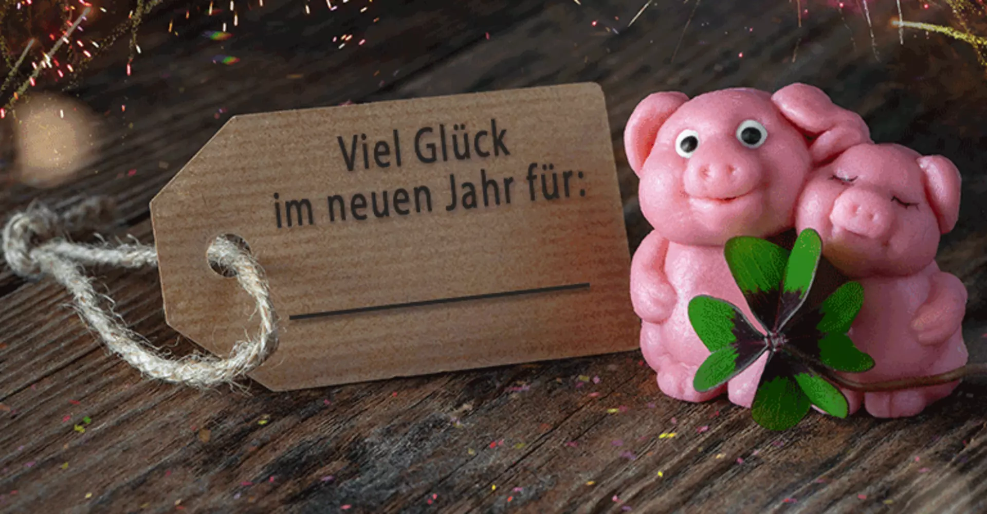 Glückssymbole als Gastgeschenk passen perfekt zum Silvester Dinner