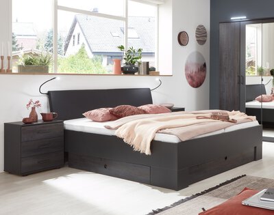 Bild von Bett ca. 210 x 96 x 189 cm Wimex Wohnbedarf grau