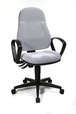 2. Bild von Büro-Drehstuhl Kunststoff weiß Topstar