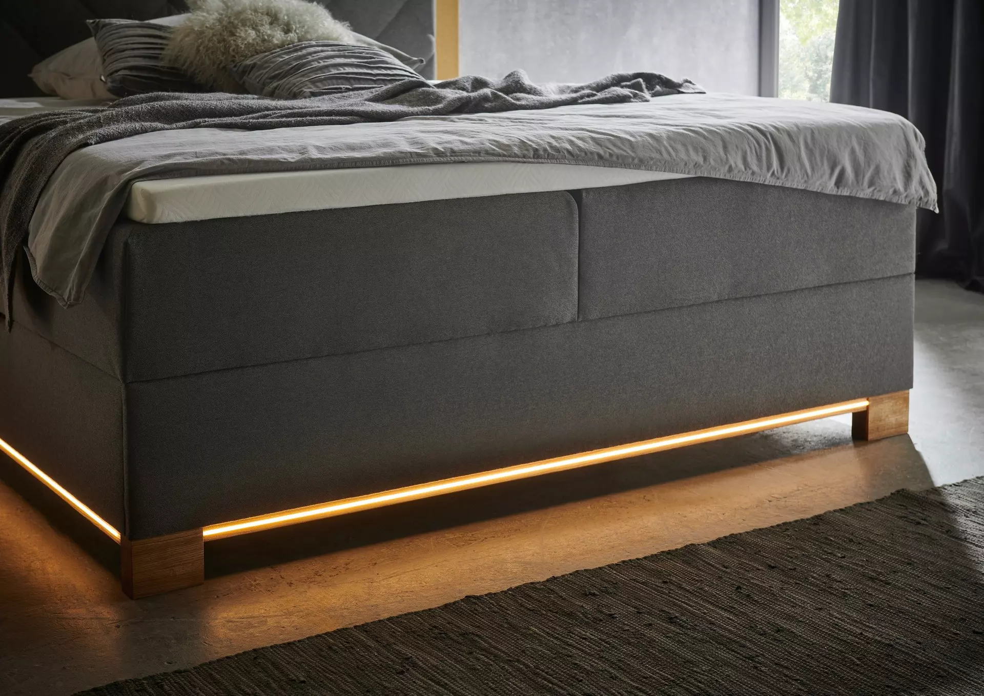 Boxspringbett MESSINA Meise Möbel Textil 368 x 118 x 108 cm