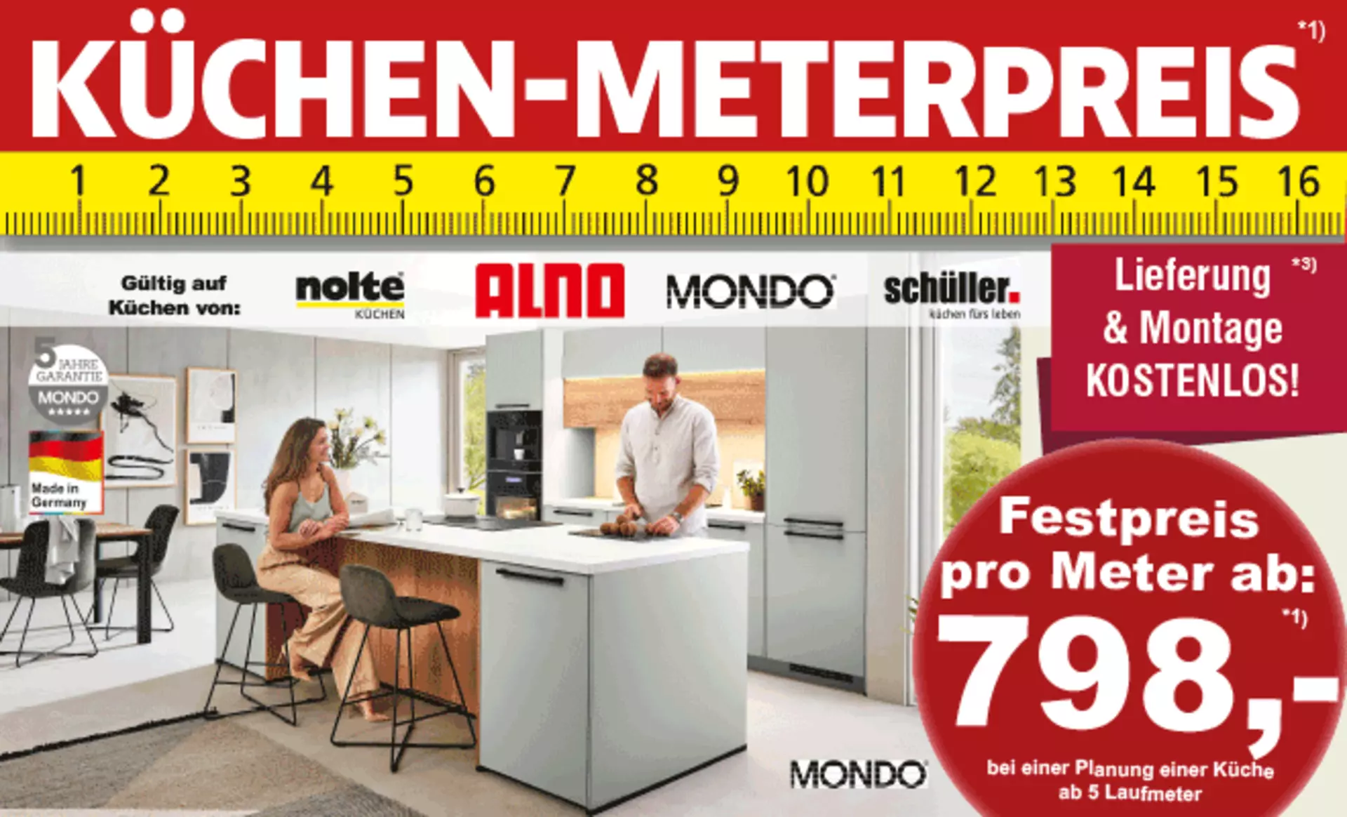 Meter-Aktion bei Innovation in Günzburg: jetzt Küche zum Festpreis sichern