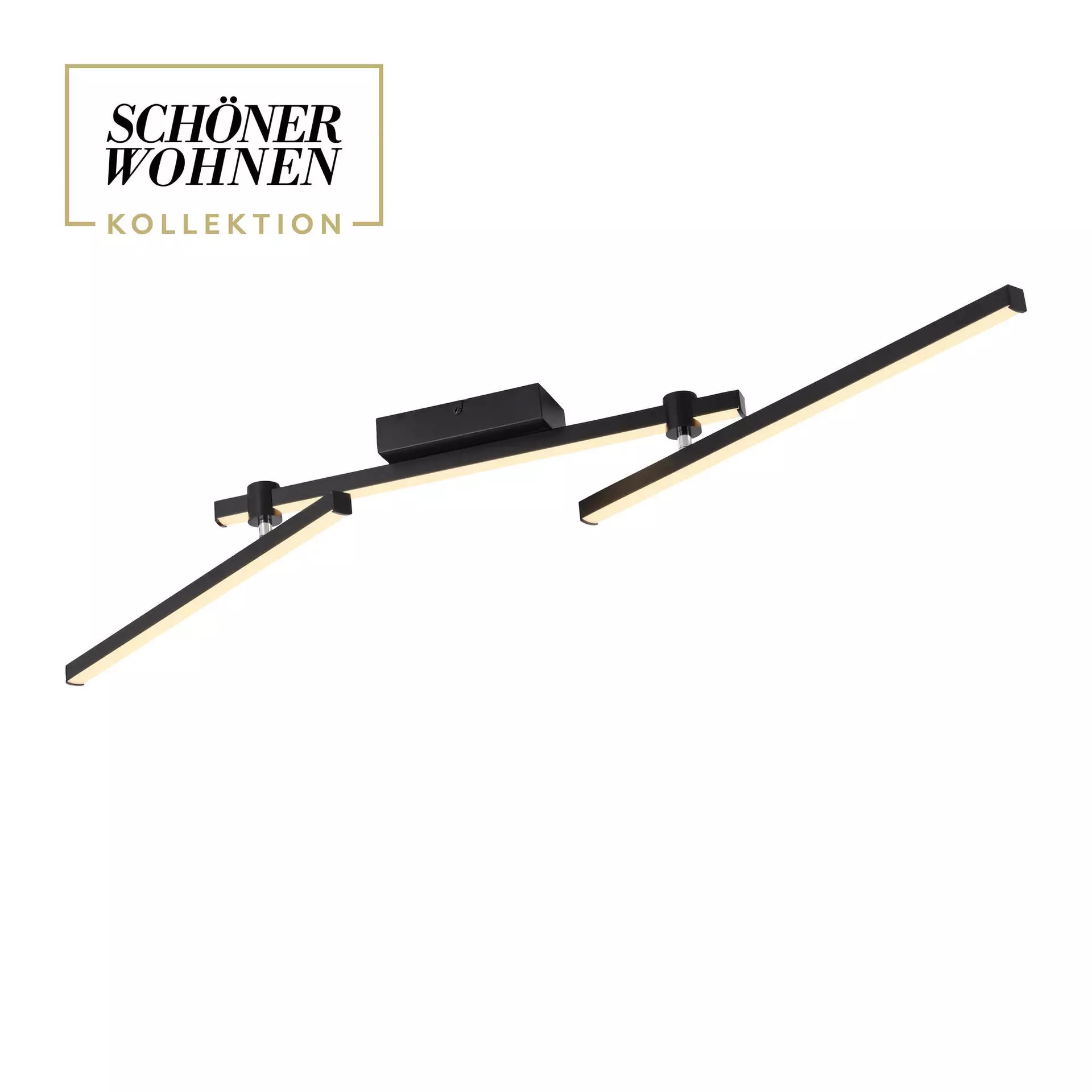 Deckenleuchte SW STRAIGHT SCHÖNER WOHNEN-Kollektion Metall 76 x 10 x 106 cm
