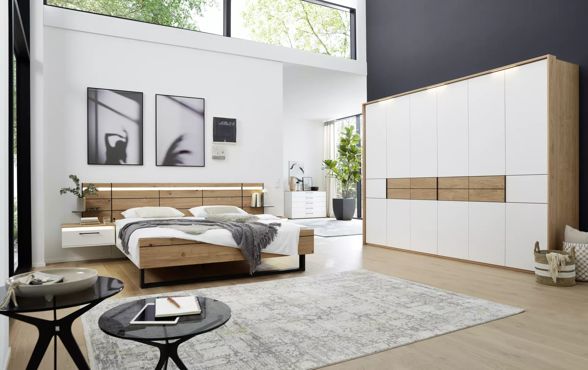 Schlafzimmer MADIVA Musterring Holz 59 x 229 x 299 cm