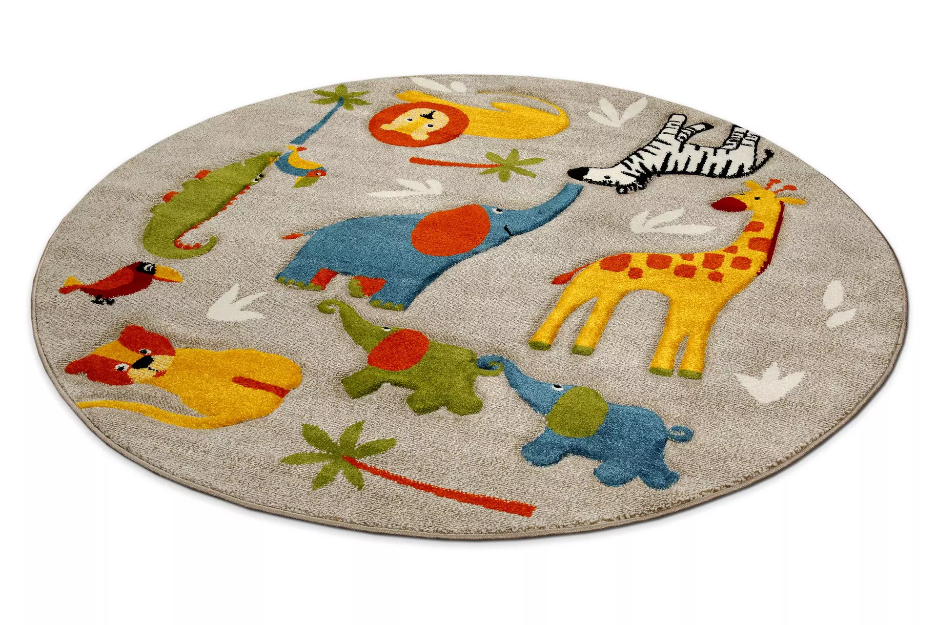 Kinderteppich Benny & Friends Smart Kids Textil 120 x 1 x 120 cm