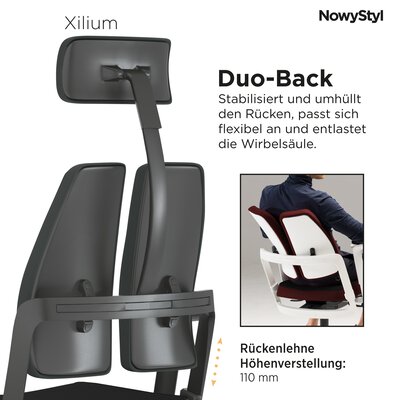 4. Bild von Büro-Drehstuhl Kunststoff schwarz Nowy Styl