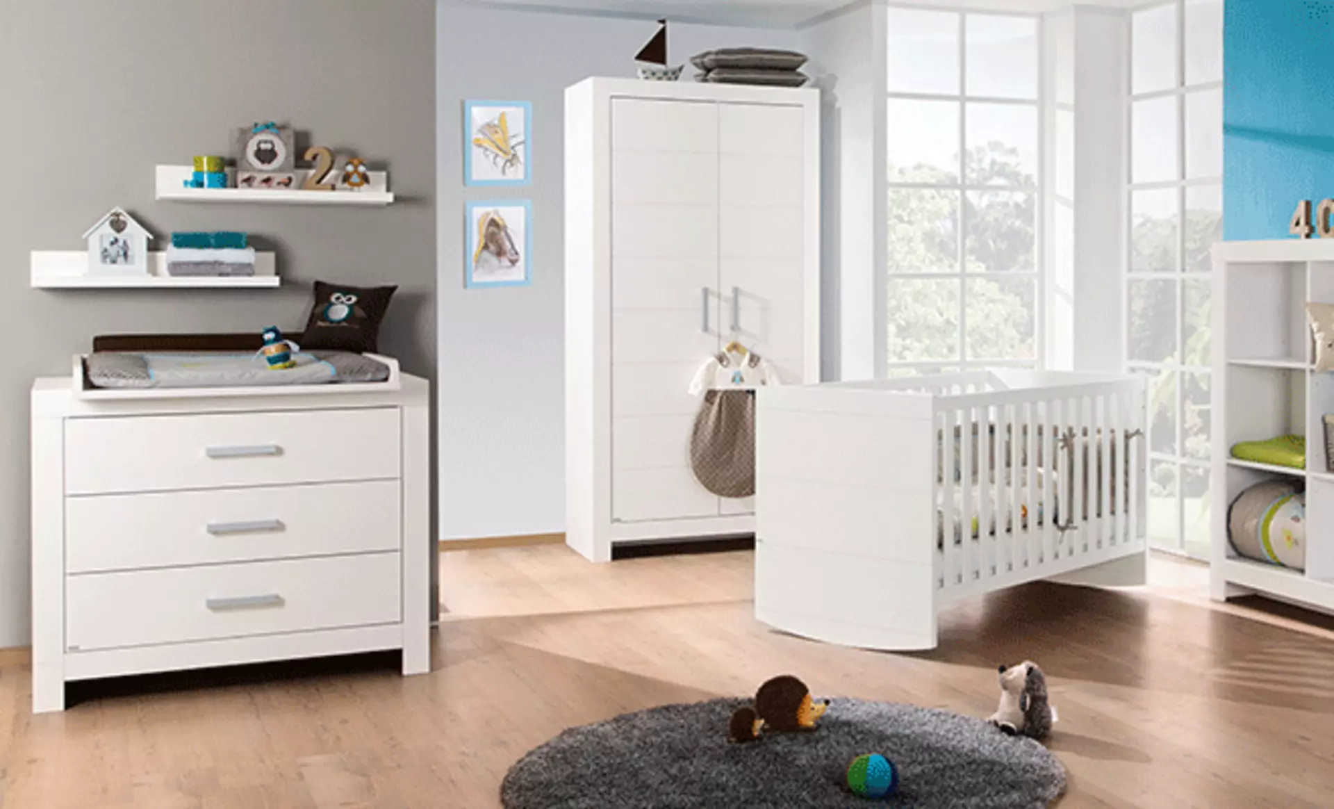 Mitwachsendes Babyzimmer mit der Fiona-Möbelserie von Paidi