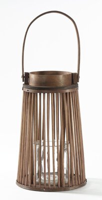 Bild von Laterne Holz braun