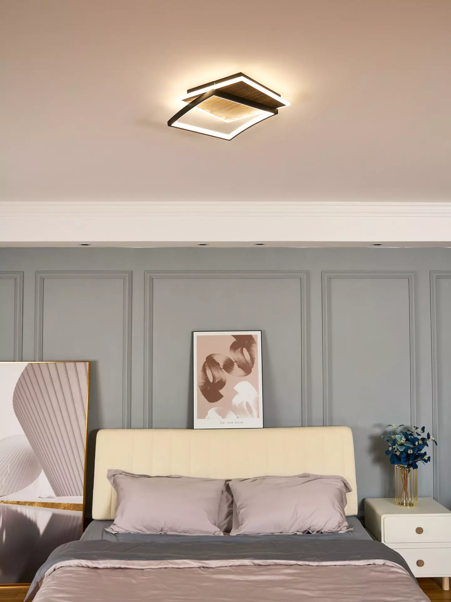 Deckenleuchte Ovest Eco-Light Metall 42 x 9 x 37 cm