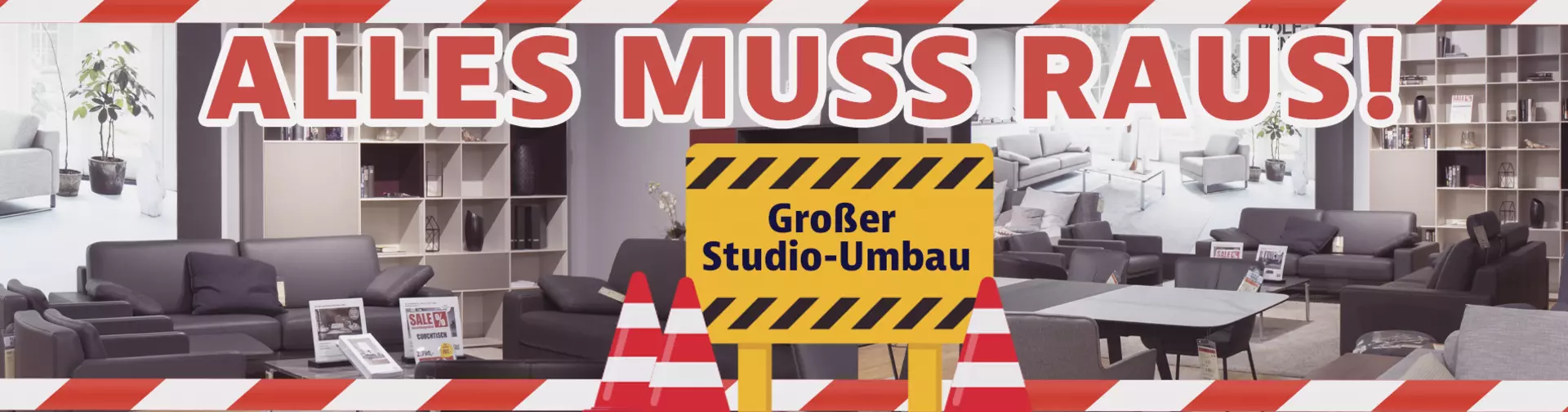 Rolf Benz - Großer Studio-Umbau bei Möbel Inhofer. Jetzt einmalige Möbelschnäppchen sichern!