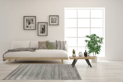 3. Bild von Maschinenwebteppich ca. 140 x 200 cm grau