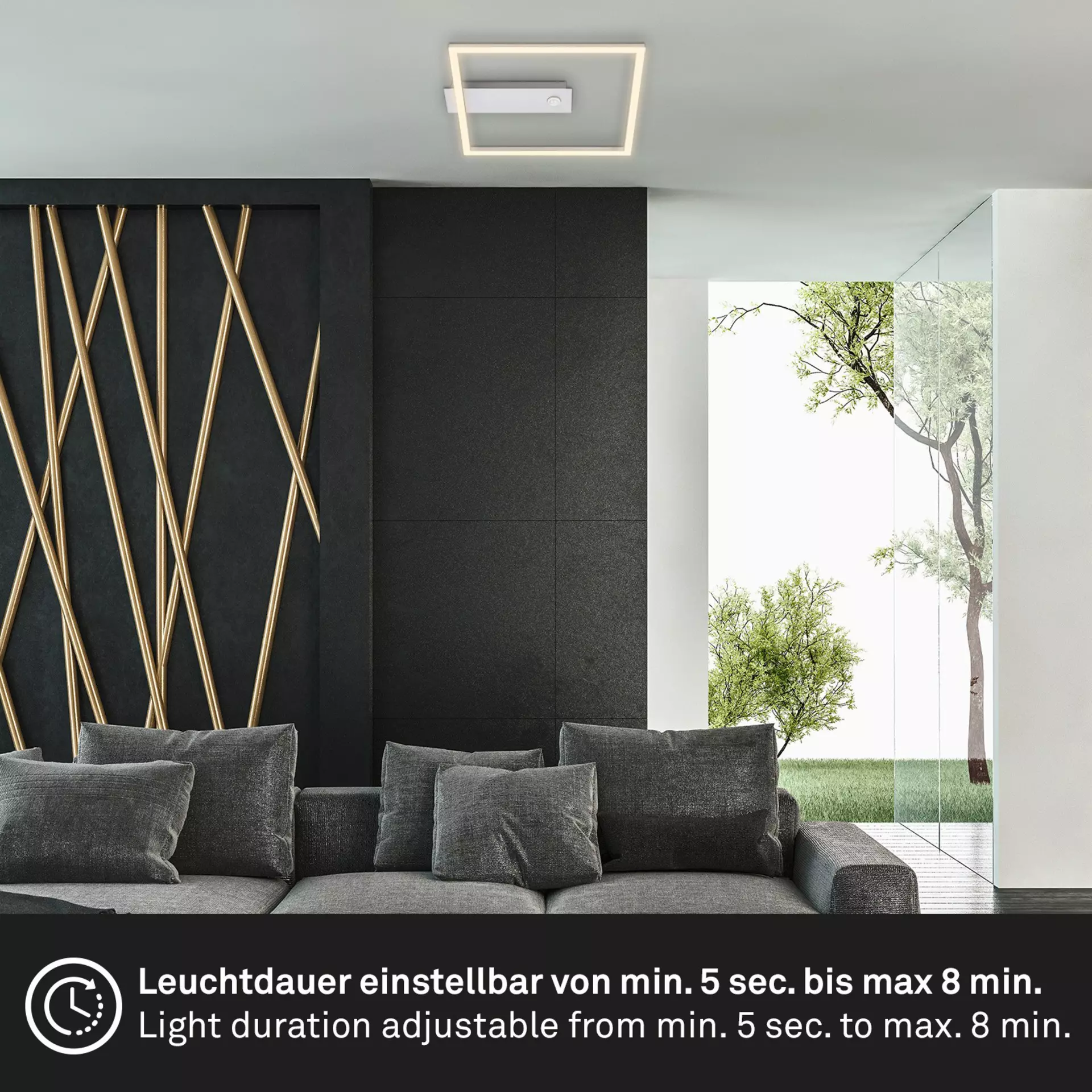 Deckenleuchte NICI Briloner Metall 32 x 4 x 30 cm