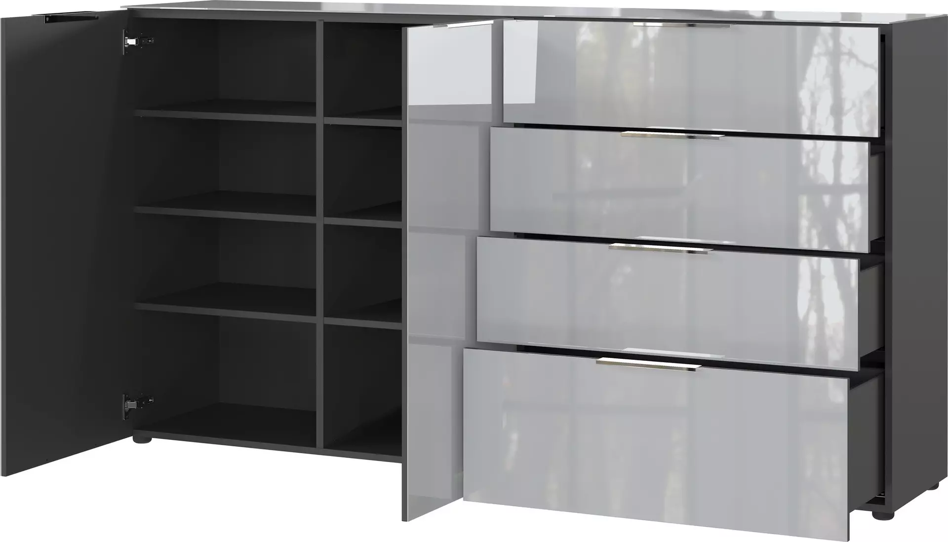 Sideboard GW-OAKLAND Germania Metall 42 x 102 x 184 cm
