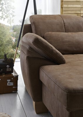 3. Bild von Polstergarnitur Polyester braun VALMONDO