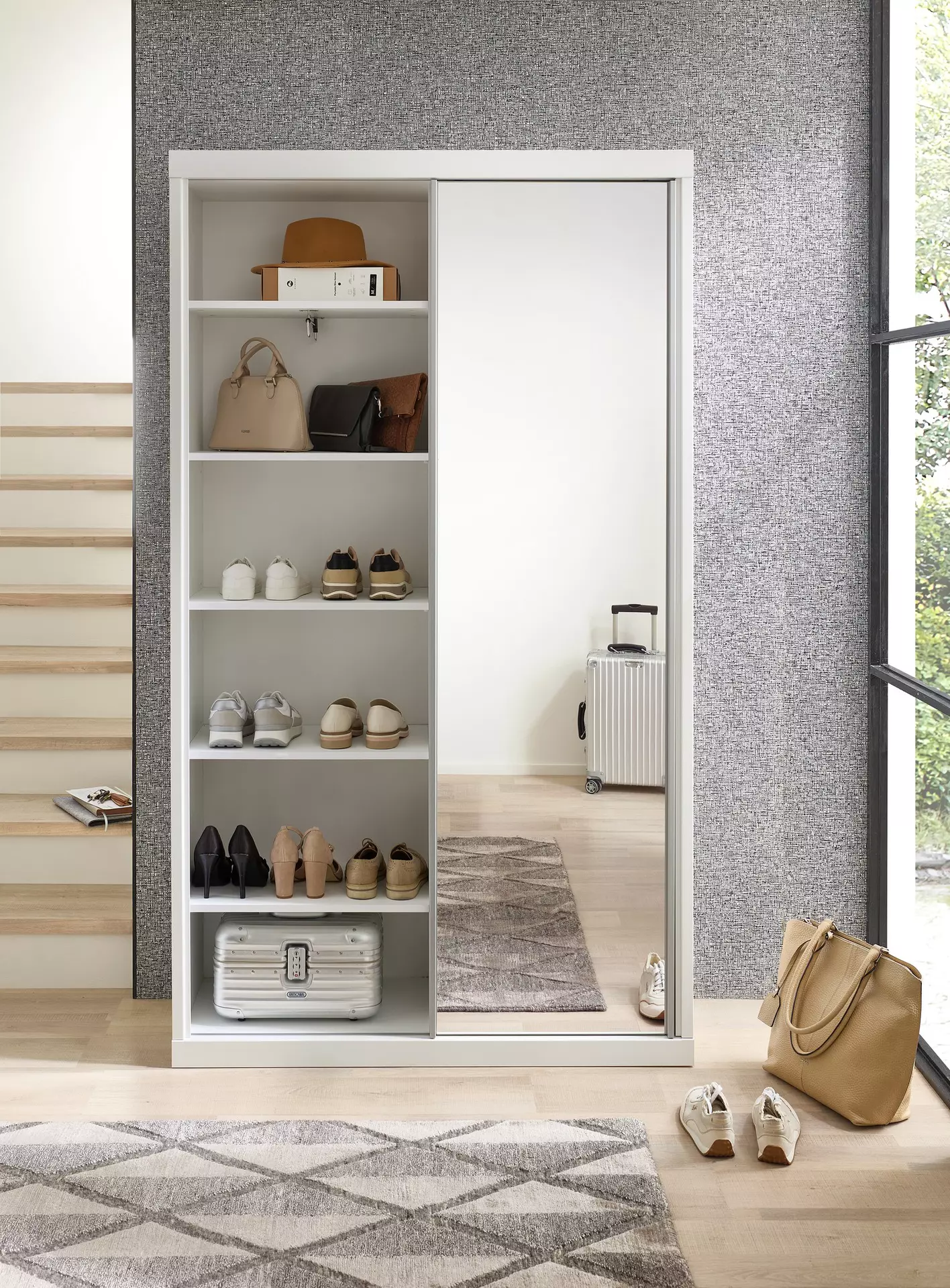 Schuhschrank SINGLE TWO inDoor Holzwerkstoff 43 x 202 x 115 cm