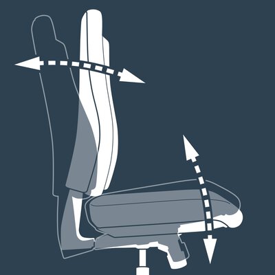 4. Bild von Büro-Drehstuhl Textil schwarz Topstar