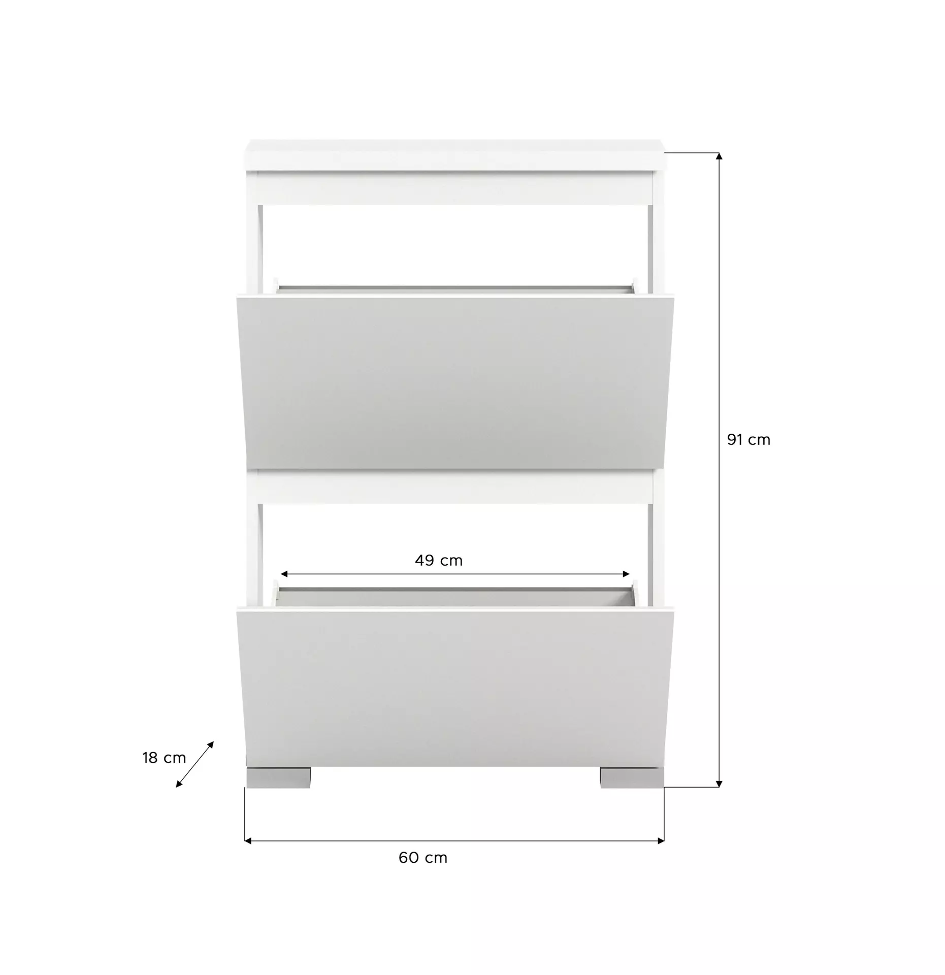 Schuhschrank SHOELOVE inDoor Holzwerkstoff 18 x 91 x 60 cm