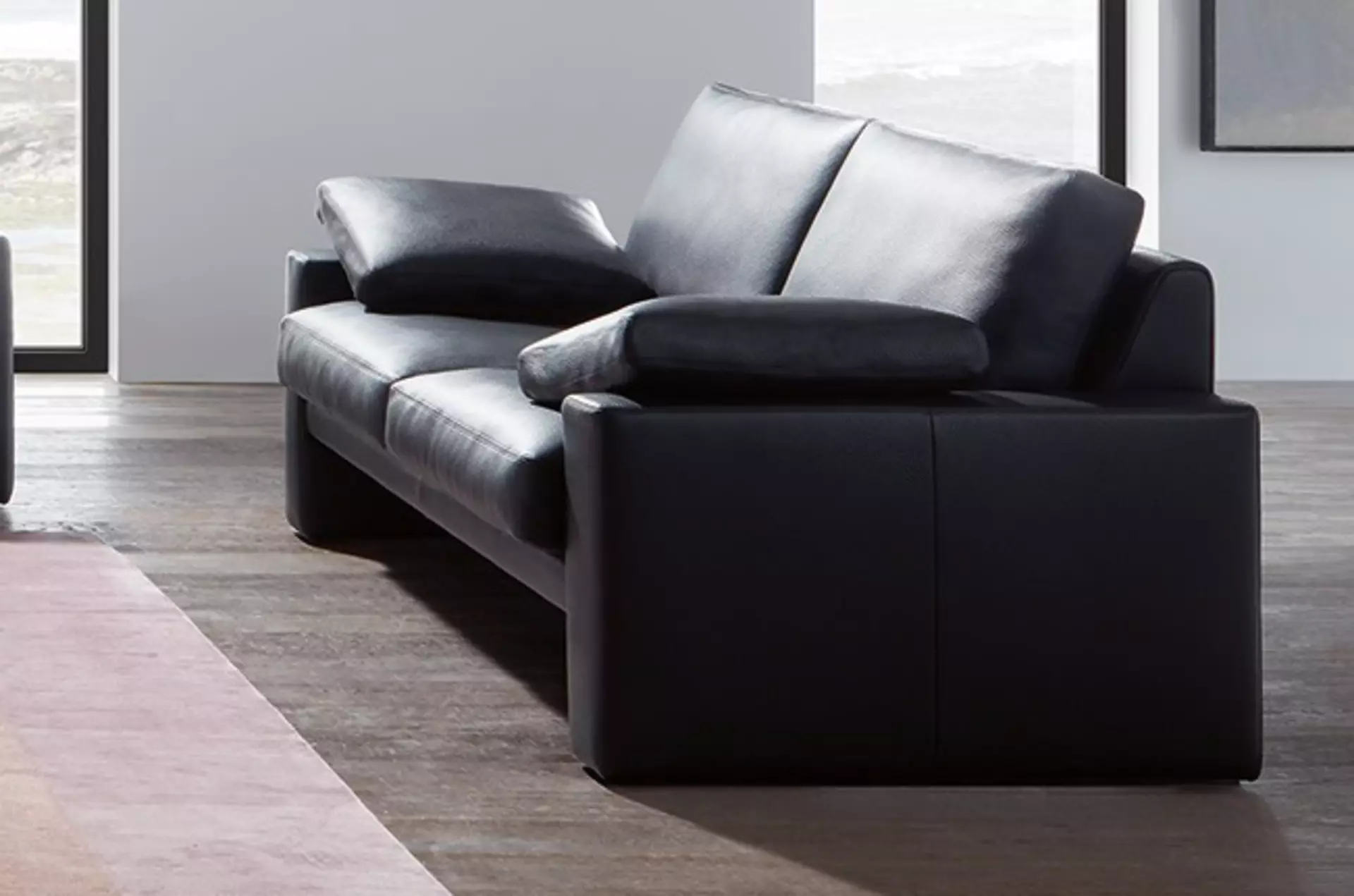 Sofa 2,5-Sitzer CL 100.27 Erpo Leder 92 x 50 x 208 cm
