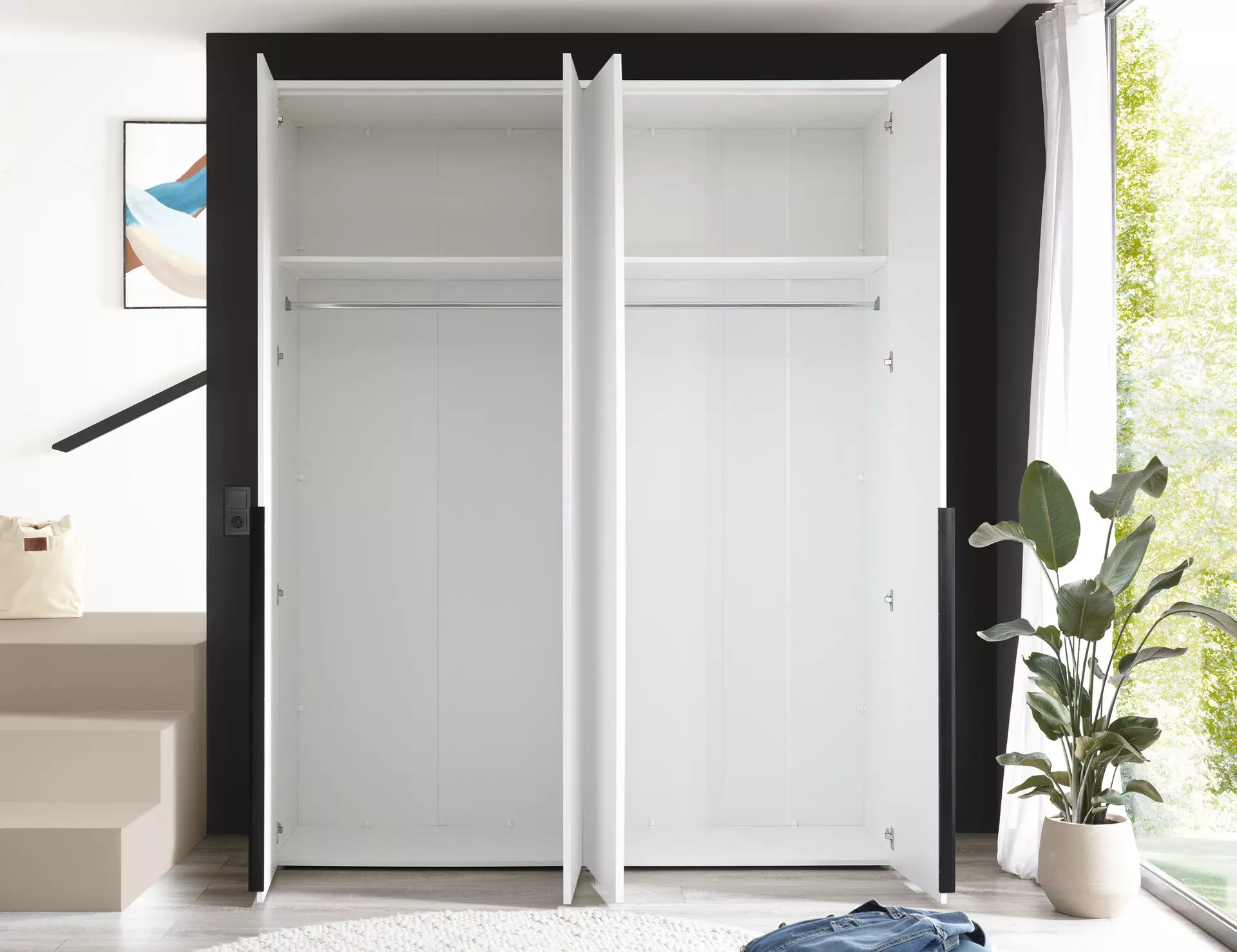 Drehtürenschrank Kevo Dreamoro Holzwerkstoff 52 x 225 x 180 cm