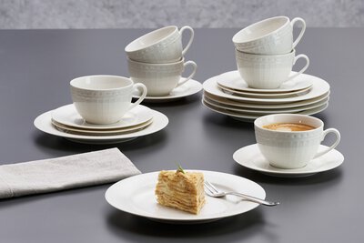 Bild von Kaffeeservice Keramik weiß