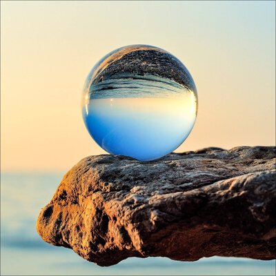 Bild von Bild Glas mehrfarbig