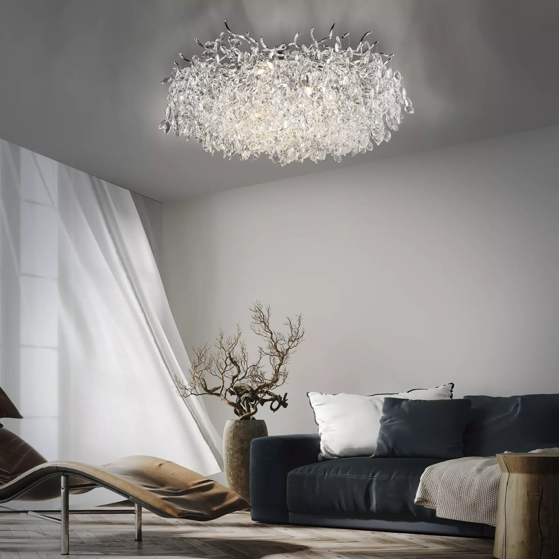 Deckenleuchte RICICLE Paul Neuhaus Metall 80 x 37 x 80 cm