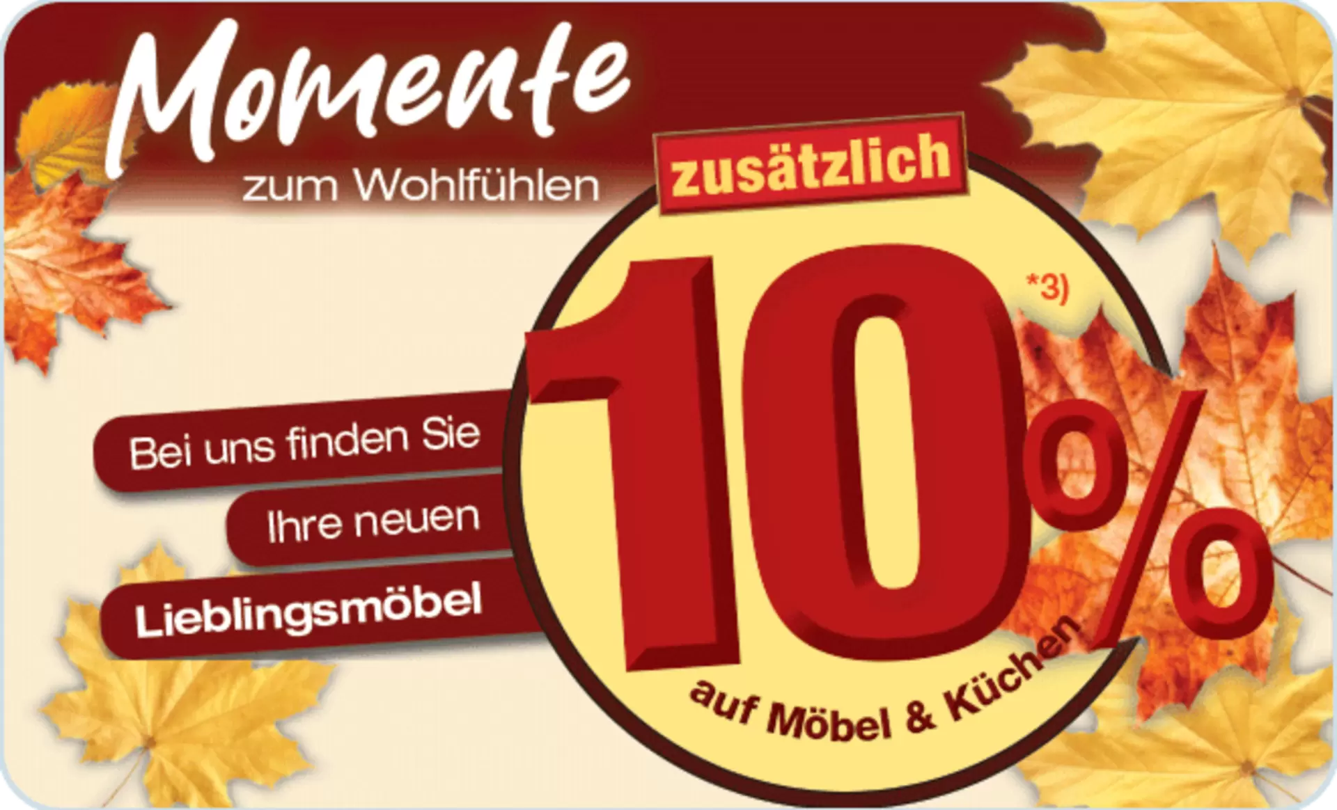Momente zum Wohlfühlen: jetzt 10% auf Möbel und Küchen bei Mösbel Inhofer in Senden sichern