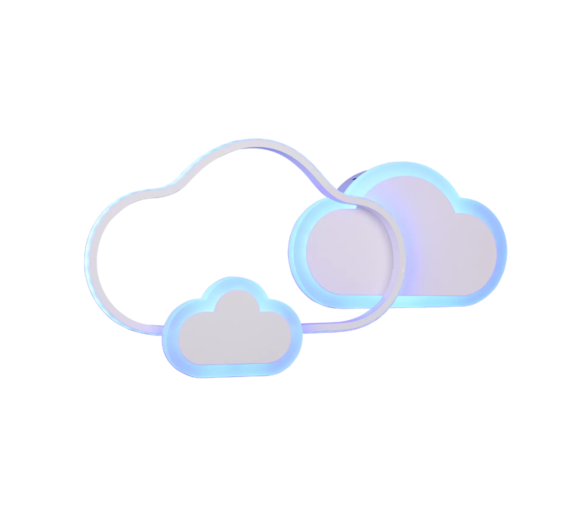 Deckenleuchte Cloudy Reality Leuchten Metall 52 x 9 x 25 cm
