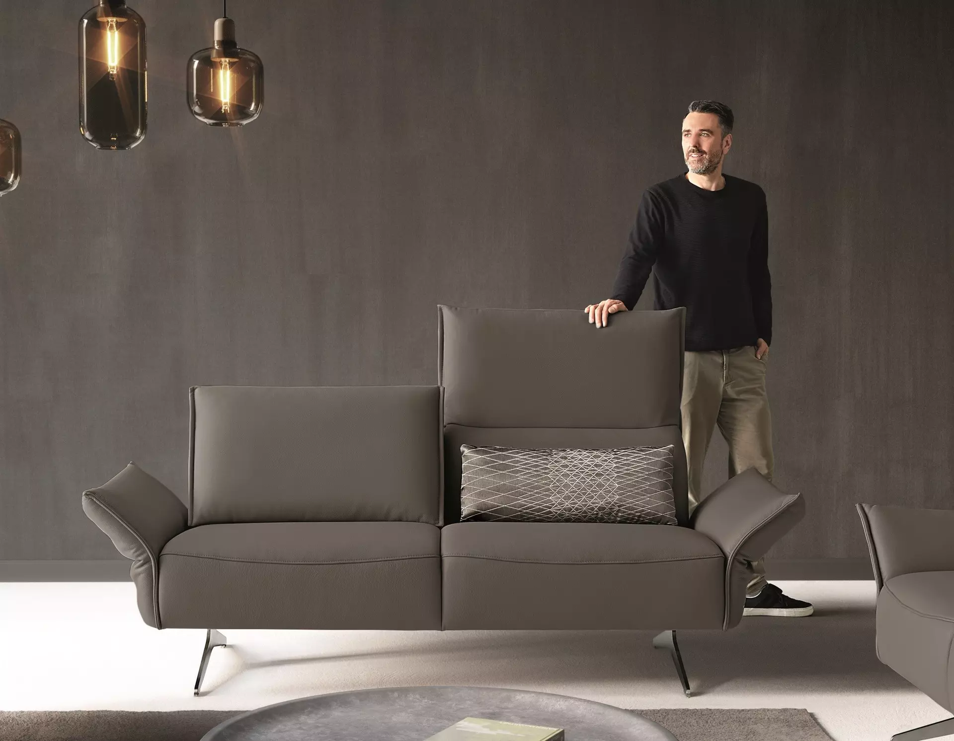 Sofa 2-Sitzer Vineto Koinor Leder 88 x 83 x 156 cm