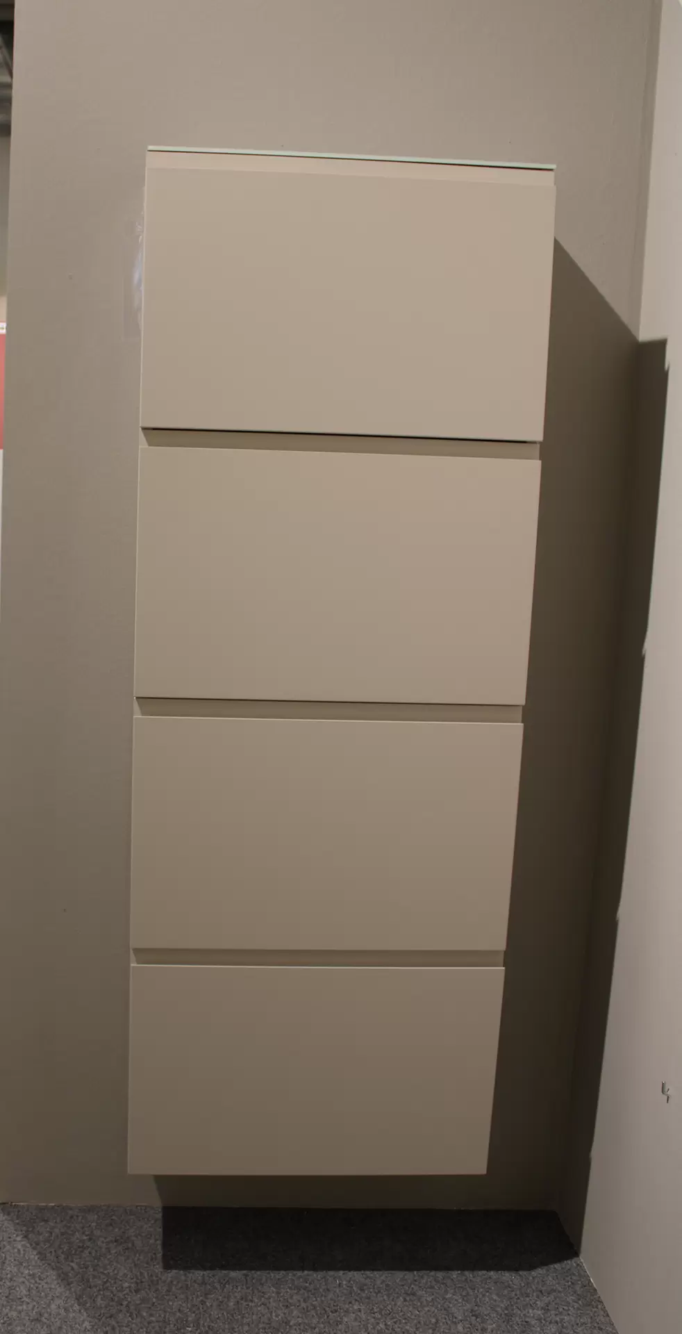 Schuhschrank GARDA Sand matt 4 Klappen