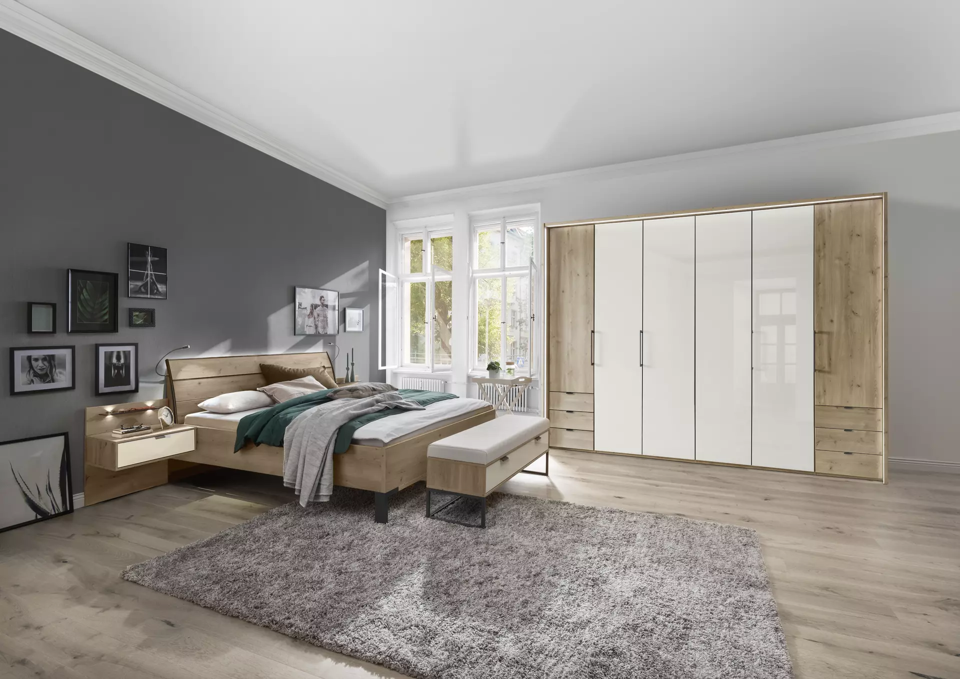 Funktionsschrank CLIVO 1000 MONDO Holzwerkstoff 58 x 216 x 300 cm