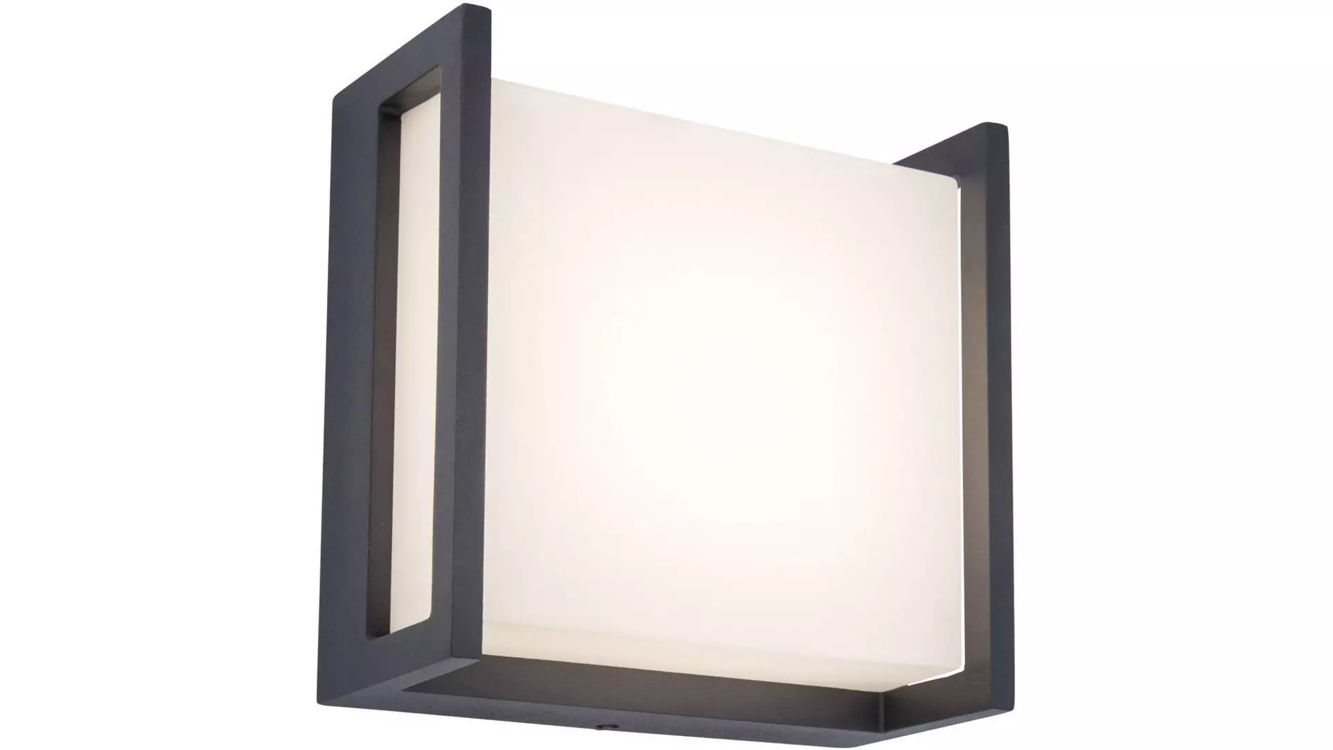 Wand-Aussenleuchte QUBO Eco-Light Metall 7 x 14 x 14 cm