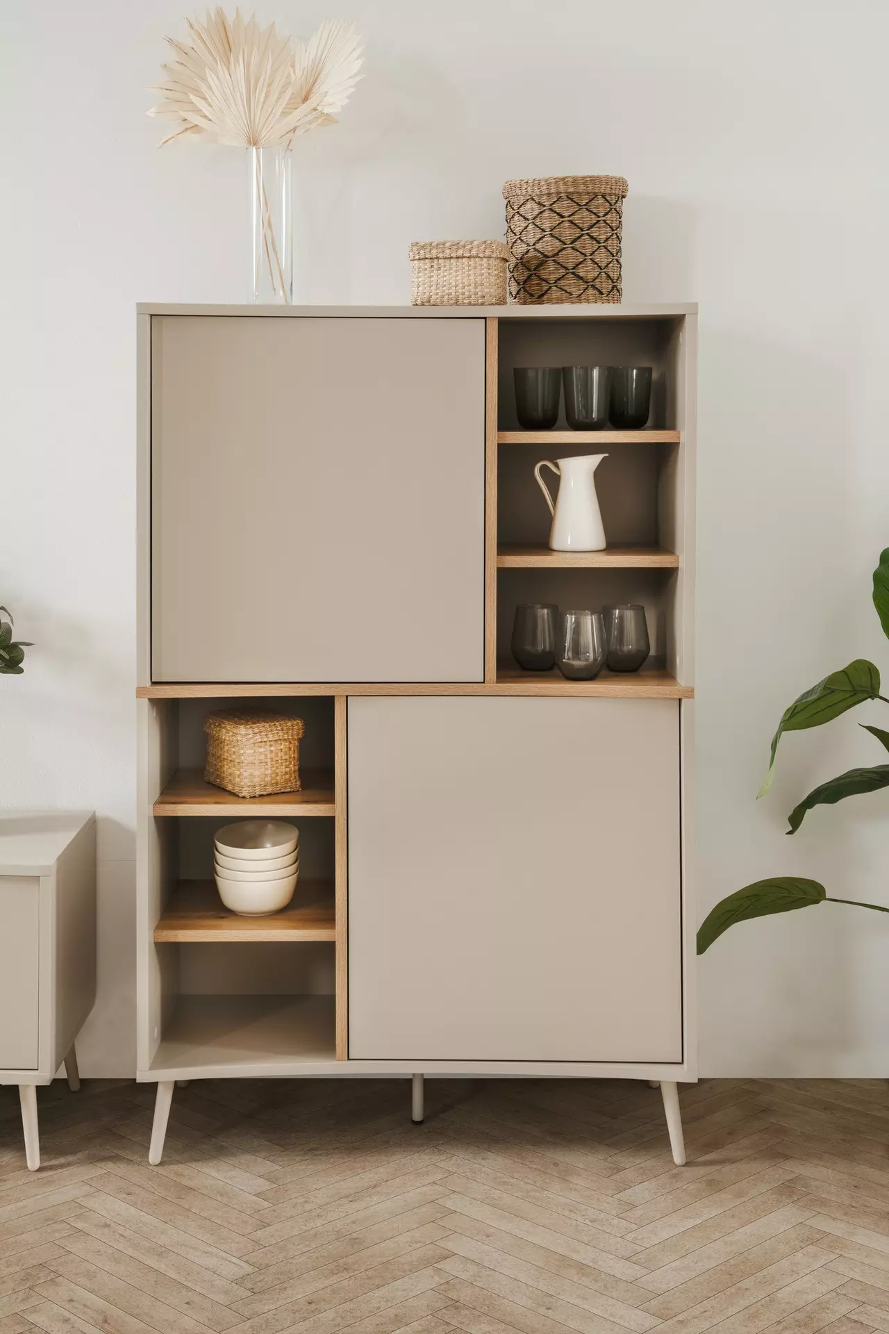 Highboard SINOP finori Holzwerkstoff 37 x 140 x 90 cm