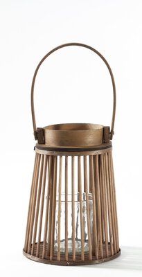 Bild von Laterne Holz braun