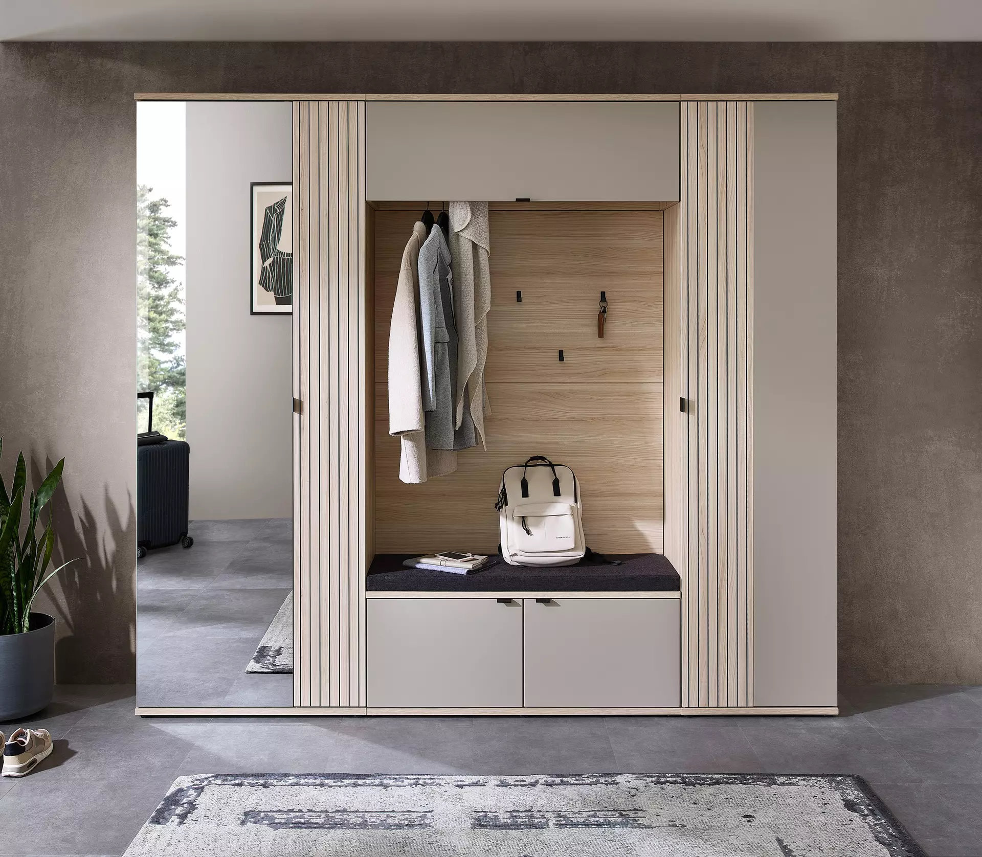 Garderobenkombination PISA Innostyle Holzwerkstoff 38 x 220 x 246 cm