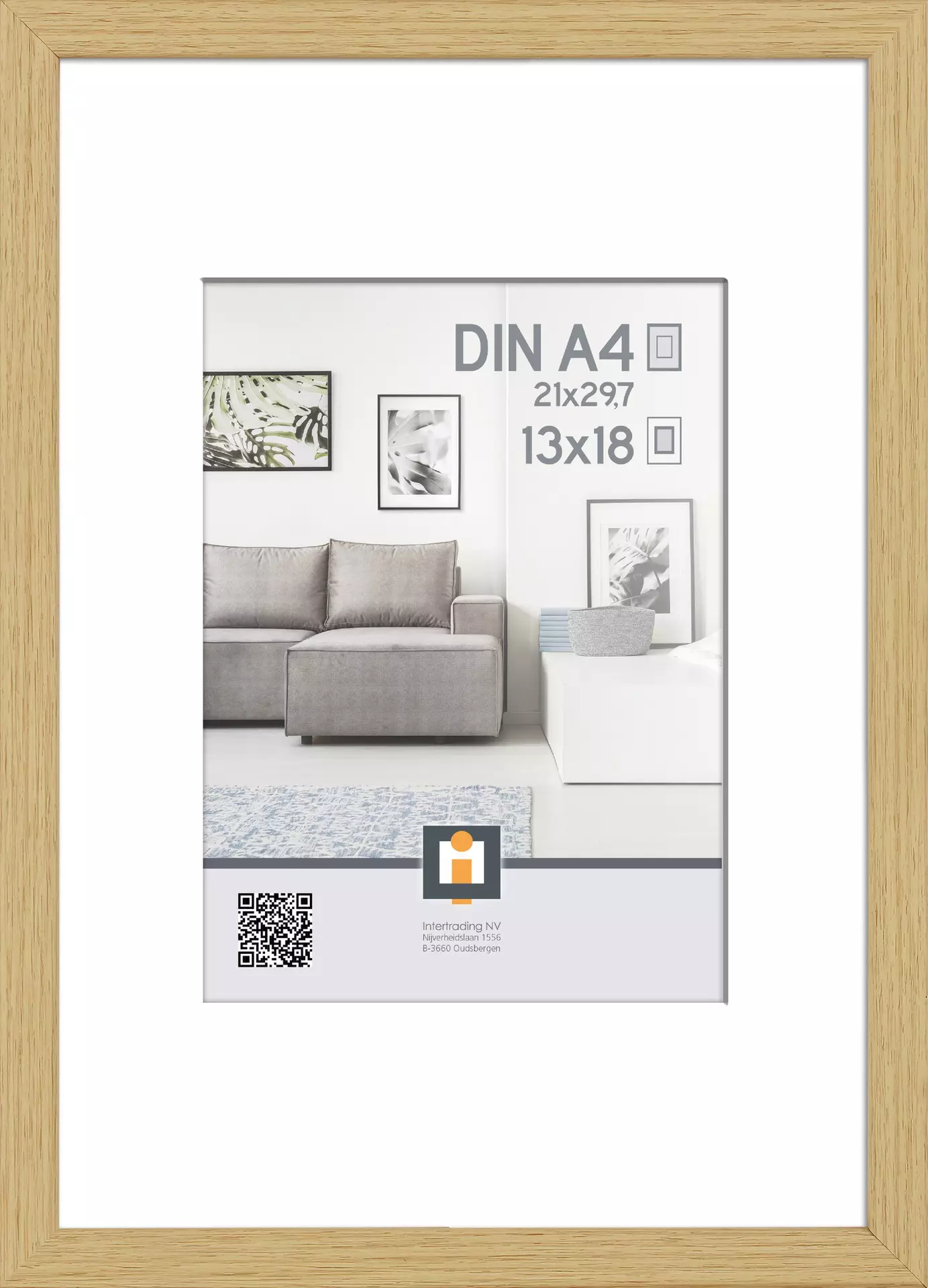 Bilderrahmen MADRID NATUR INTERTRADING Kunststoff 23 x 32 x 2 cm